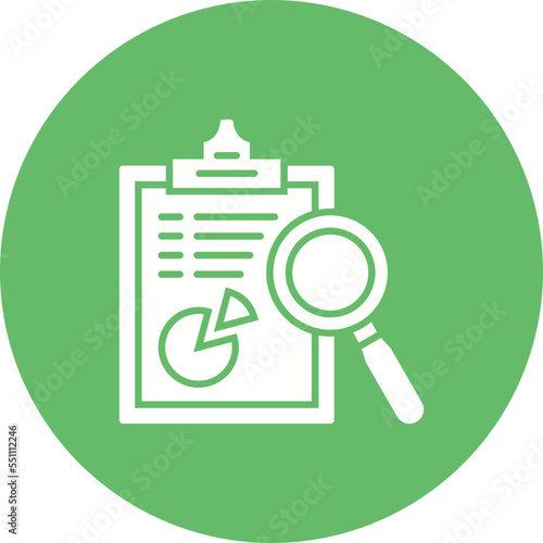 Research Multicolor Circle Glyph Inverted Icon