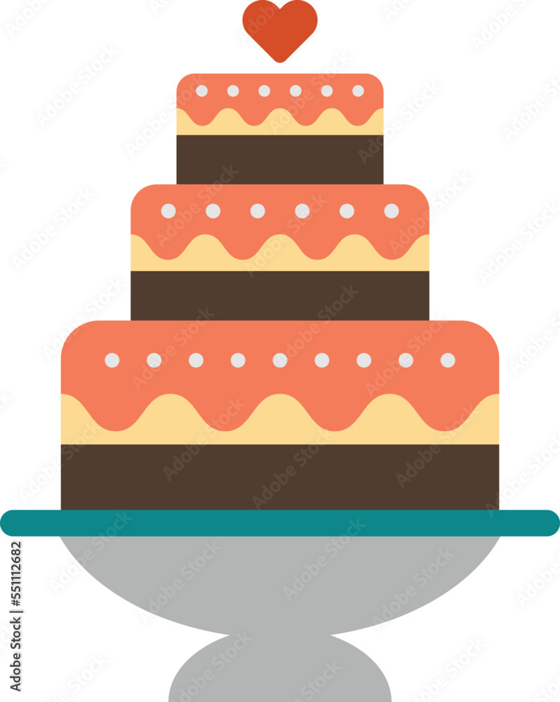 wedding cake illustration in minimal style wedding cake illustration in minimal style