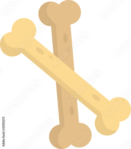 bone illustration in minimal style