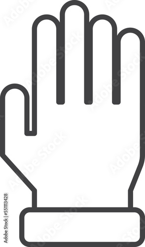 doctor gloves illustration in minimal style