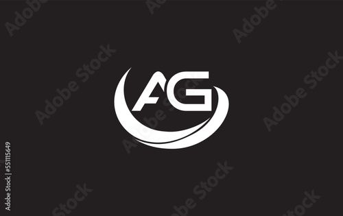 Financial business symbol and investment logo design vector with the letters and alphabets