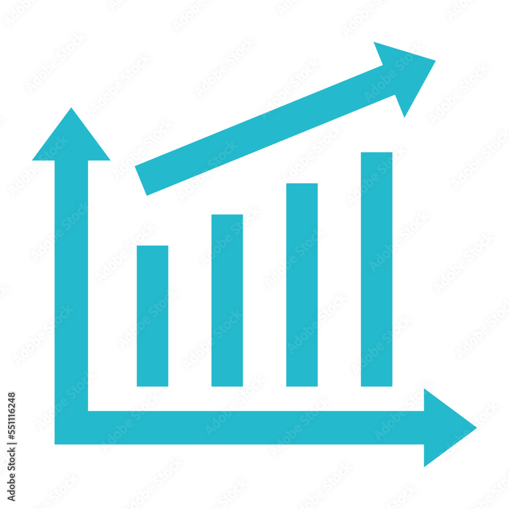 Bar Chart Multicolor Glyph Icon Bar Chart Multicolor Glyph Icon