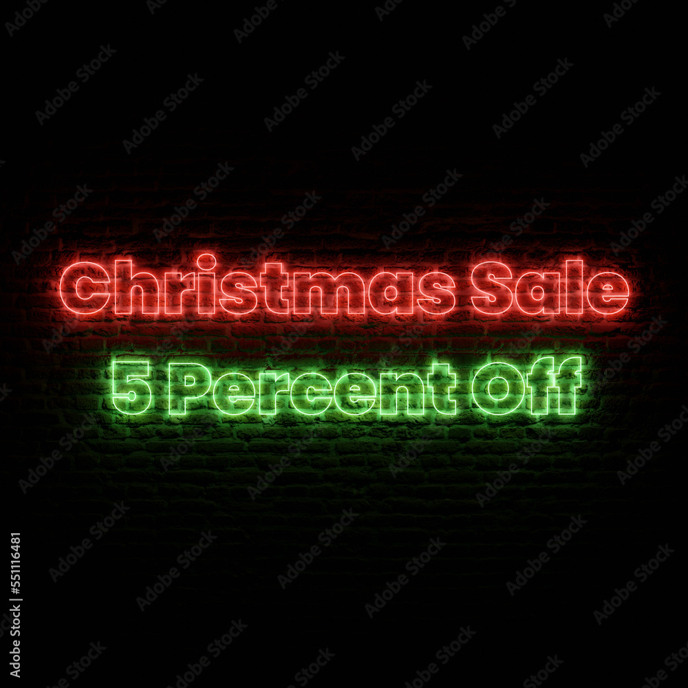 Christmas Sale 5 Percent Off