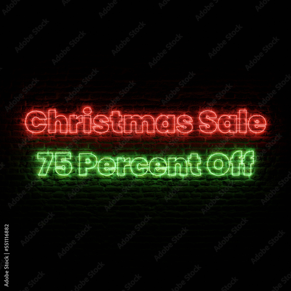 Christmas Sale 75 Percent Off