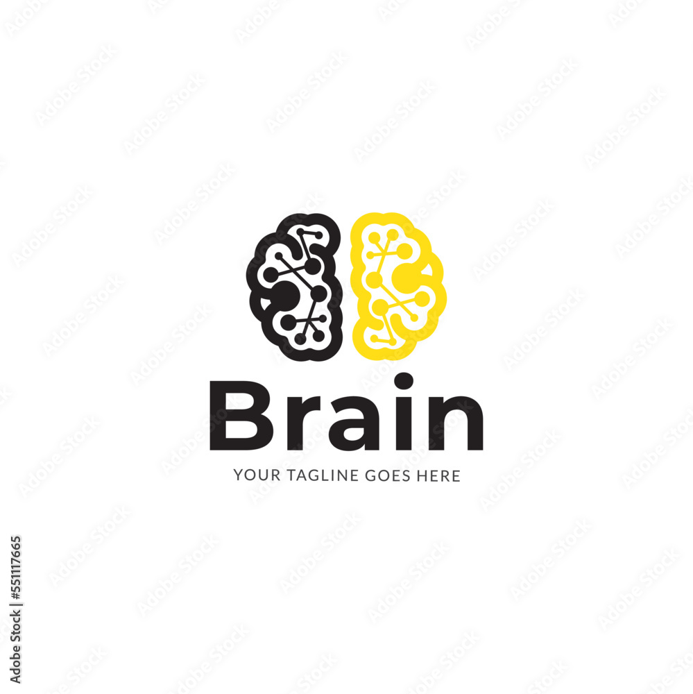 Brain Connection Logo Design Template Brain Connection Logo Design Template