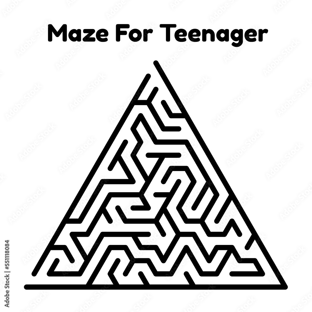 Maze Book Pages For Teenager's