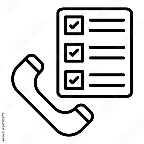 Phone Survey Icon Style