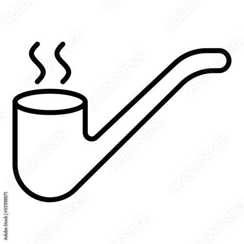 Smoking Pipe Icon Style