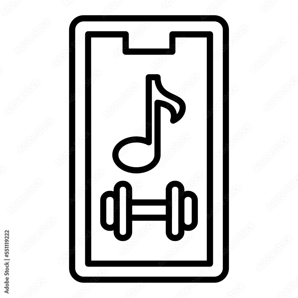 Gym Music Icon Style Gym Music Icon Style