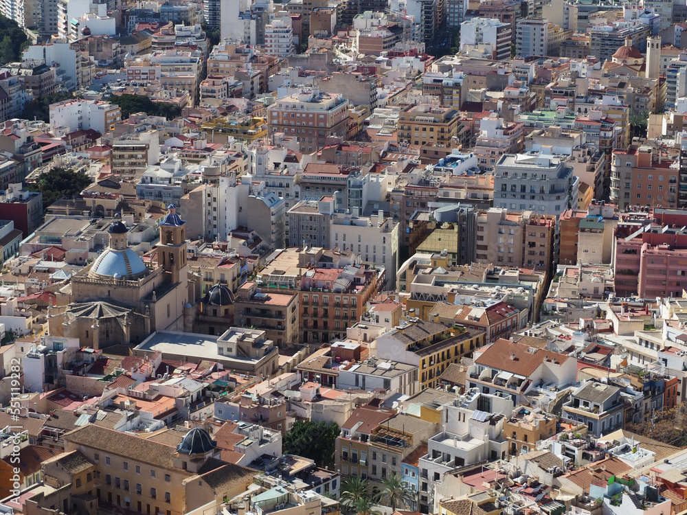 Aerial view of Alicante residential district. Valencia, Spain Aerial view of Alicante residential district. Valencia, Spain