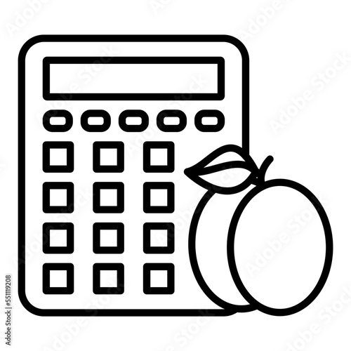 Calorie Calculator Icon Style