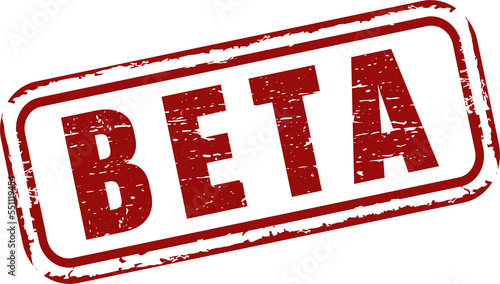 Фотография Beta grunge rubber stamp