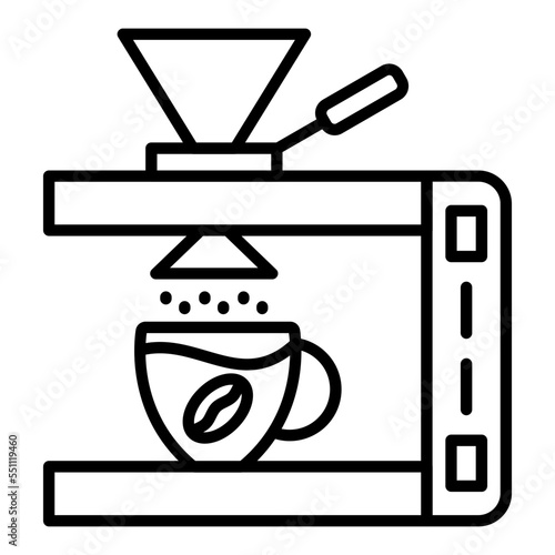 Coffee Dripper Icon Style