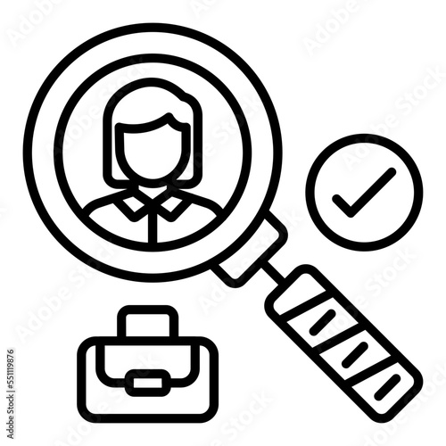 Hiring Staff Icon Style