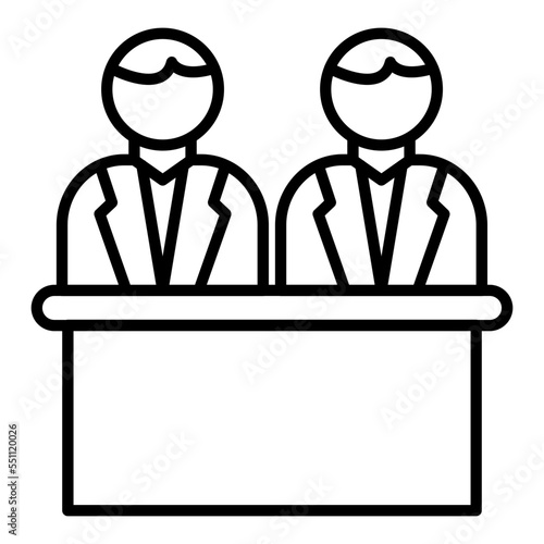 Juror Male Icon Style