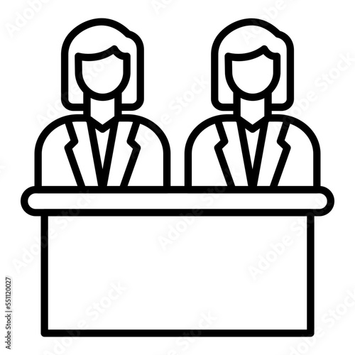 Juror Female Icon Style