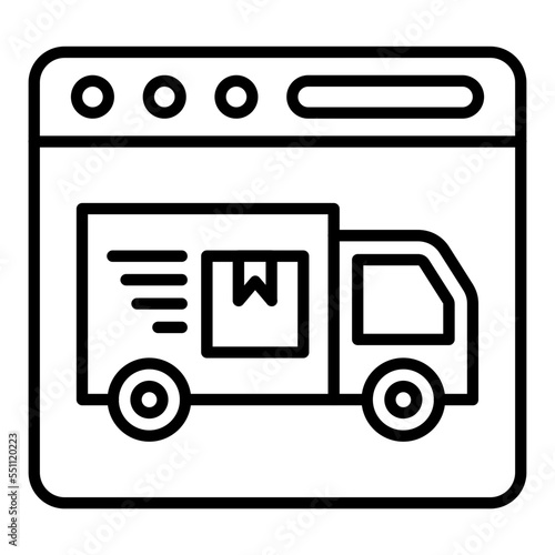 Express Shipping Icon Style