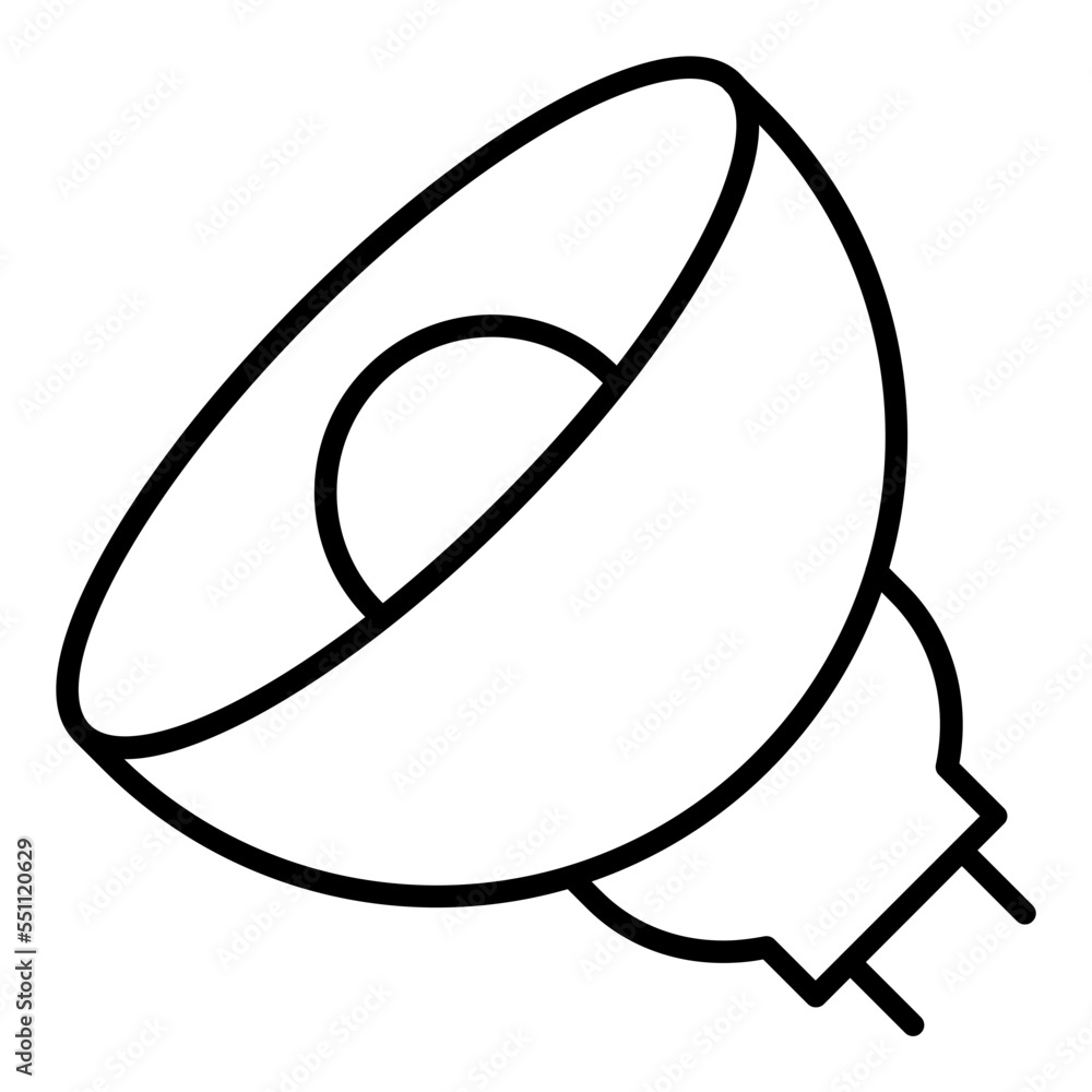 Halogen Lamp Icon Style Halogen Lamp Icon Style