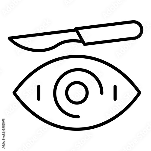 Eye Surgery Icon Style