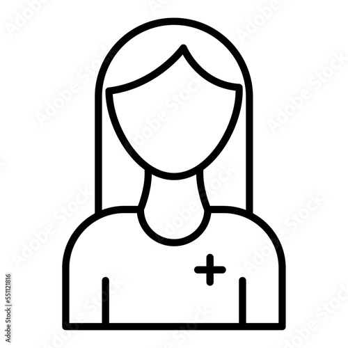 Female Patient Icon Style