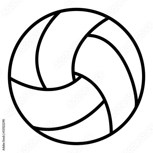 Beach Volleyball Icon Style