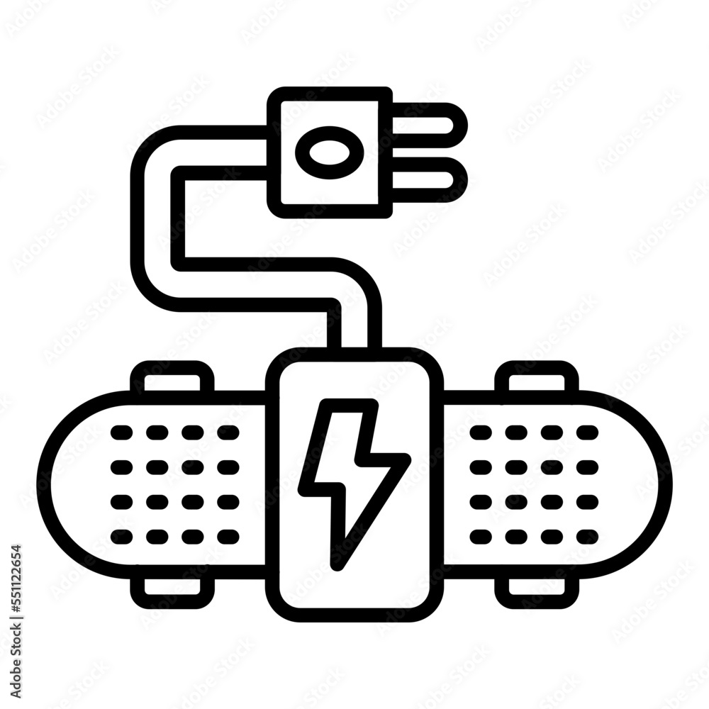 Electric Skateboard Icon Style Electric Skateboard Icon Style