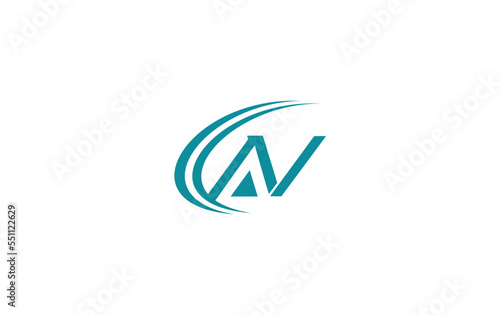 Financial business symbol AV letter and investment logo design vector with letters and alphabets