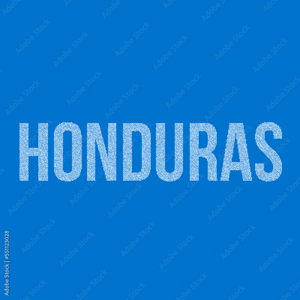 Honduras Silhouette Pixelated pattern map illustration Honduras Silhouette Pixelated pattern map illustration