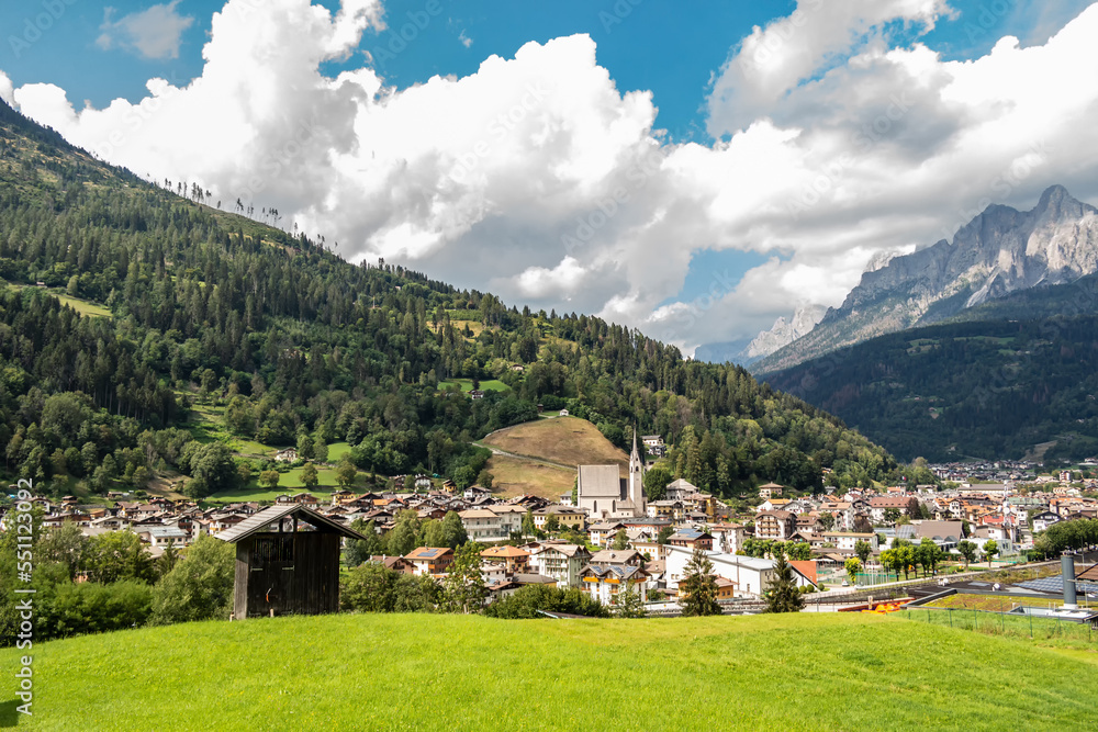 View of Fiera di Primiero, Trentino Alto Adige - Italy