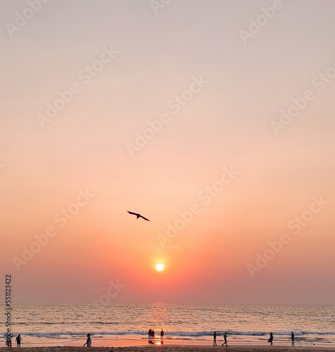 Sunset on the beach