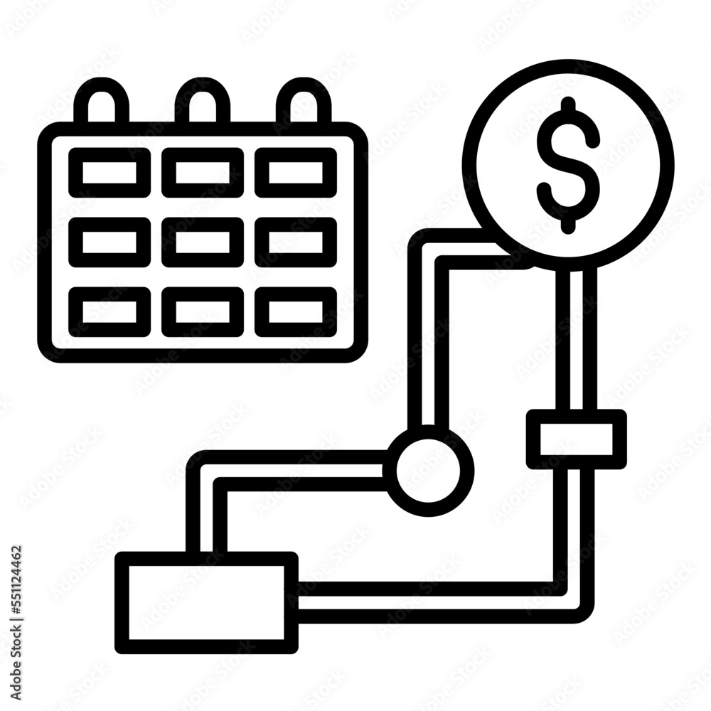 Investment Plan Icon Style Investment Plan Icon Style