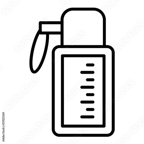Water Flask Icon Style