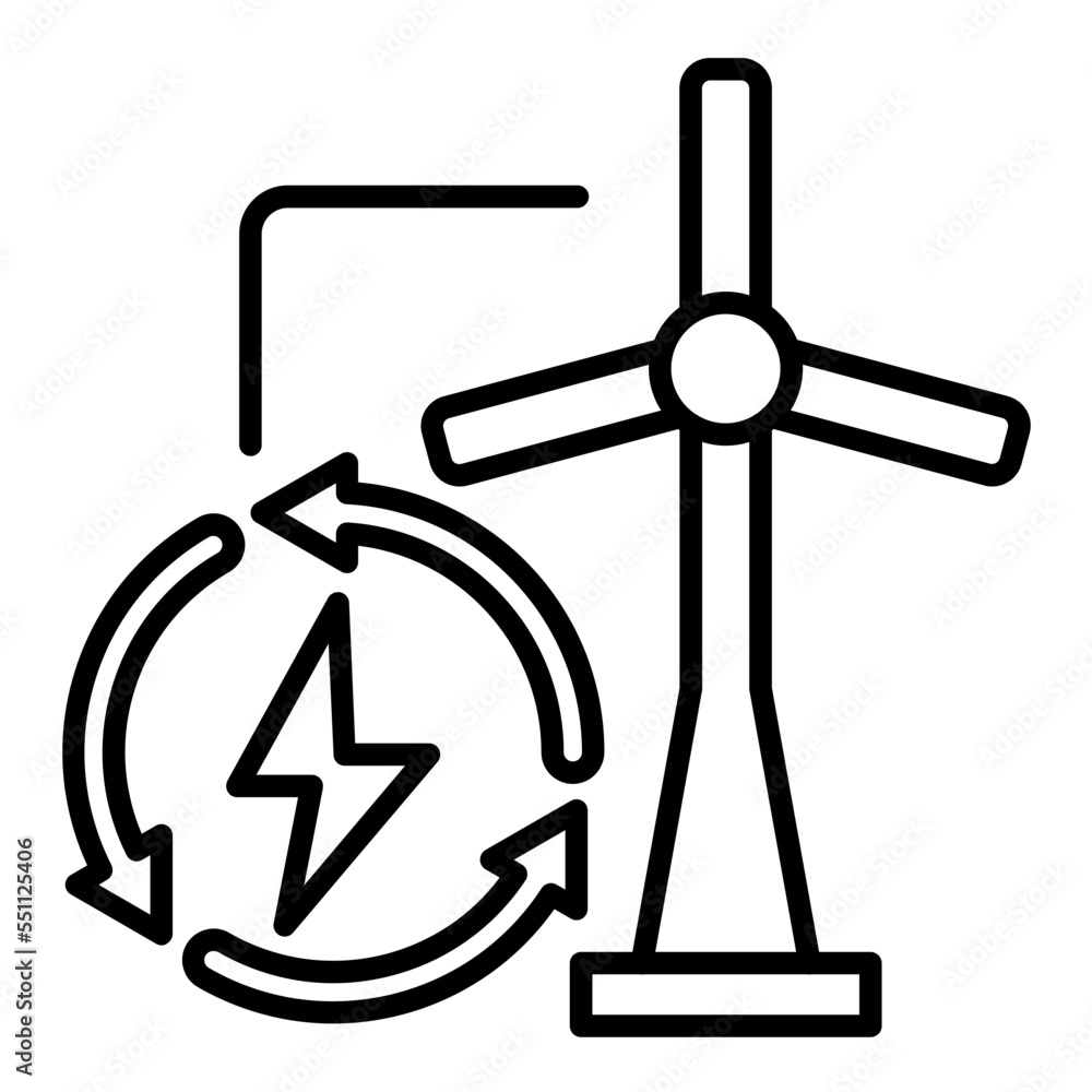 Renewable Energy Icon Style Renewable Energy Icon Style