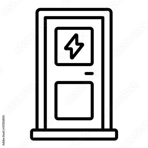 Electric Door Icon Style