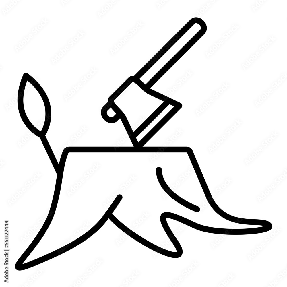 Deforestation Icon Style Deforestation Icon Style