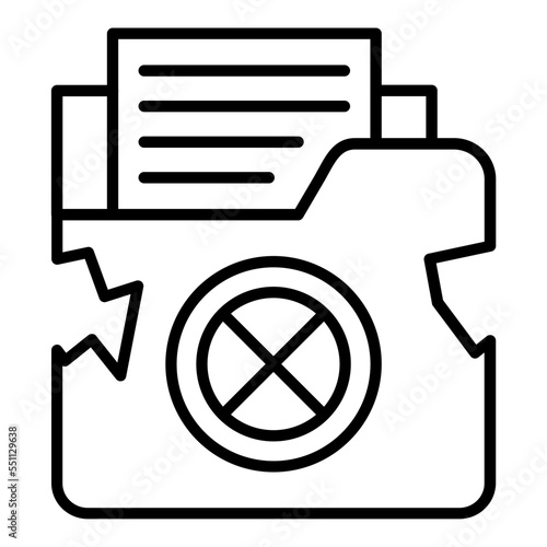 Data Infringement Icon Style