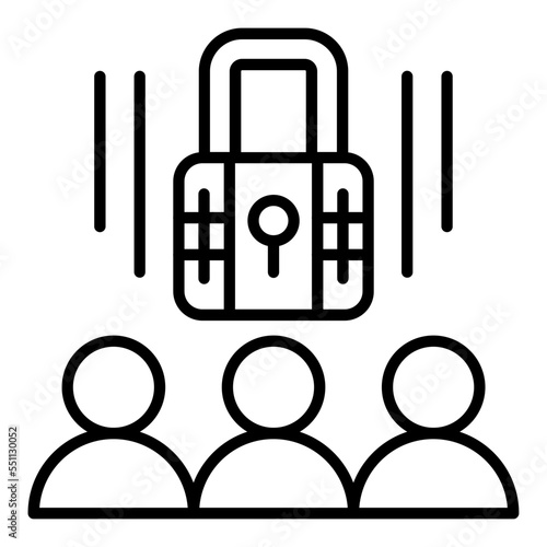 Privacy Awareness Icon Style