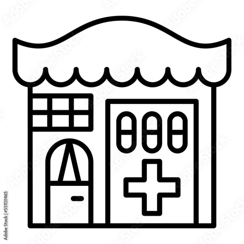 Medical Store Icon Style