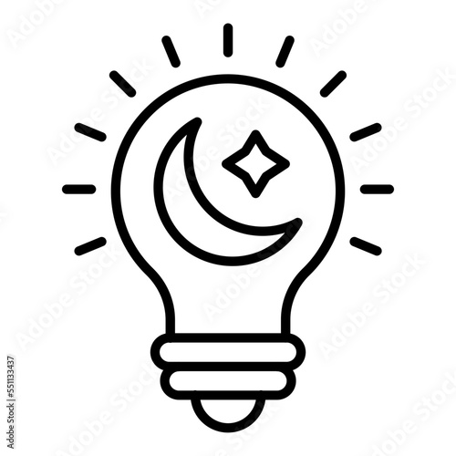 Night Light Icon Style