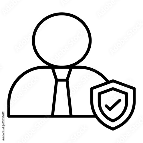 Employee Protection Icon Style
