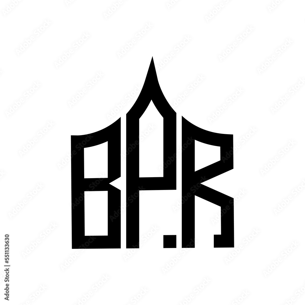 BPR letter logo. BPR Monogram logo design for entrepreneur and business ...