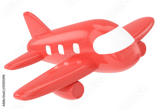 Фотография Airplane 3D. Travel element. 3D illustration.
