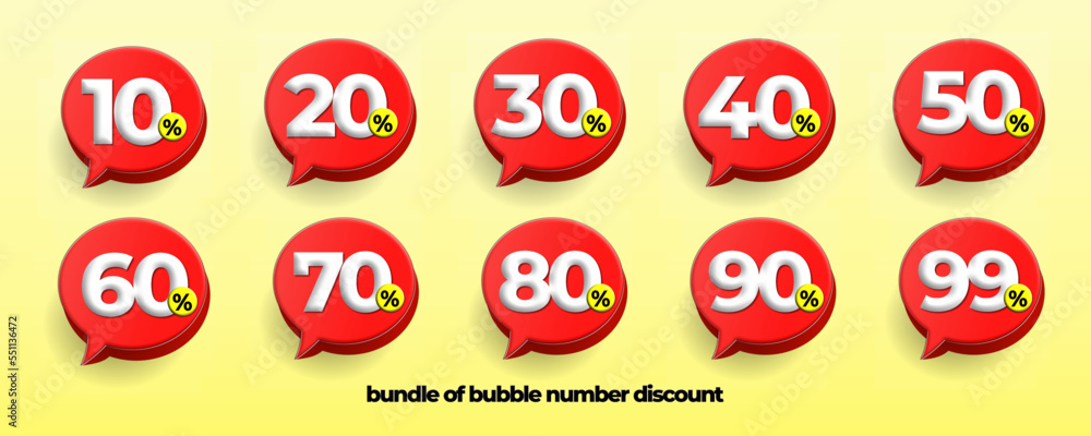 vector bubble speech sale discount 10%,20%,30%,40%,50%,60%,70%,80%,90%,99% price flashsale red, yellow colors vector bubble speech sale discount 10%,20%,30%,40%,50%,60%,70%,80%,90%,99% price flashsale red, yellow colors