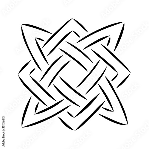 slavic amulet vector sketches, the sign of svarog