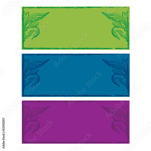 antique grunge message plate flourish