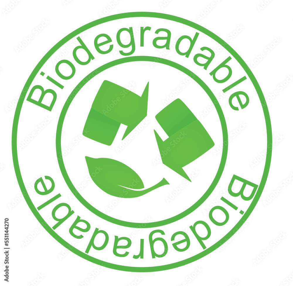 Bio degradable sign. vector illustration Bio degradable sign. vector illustration