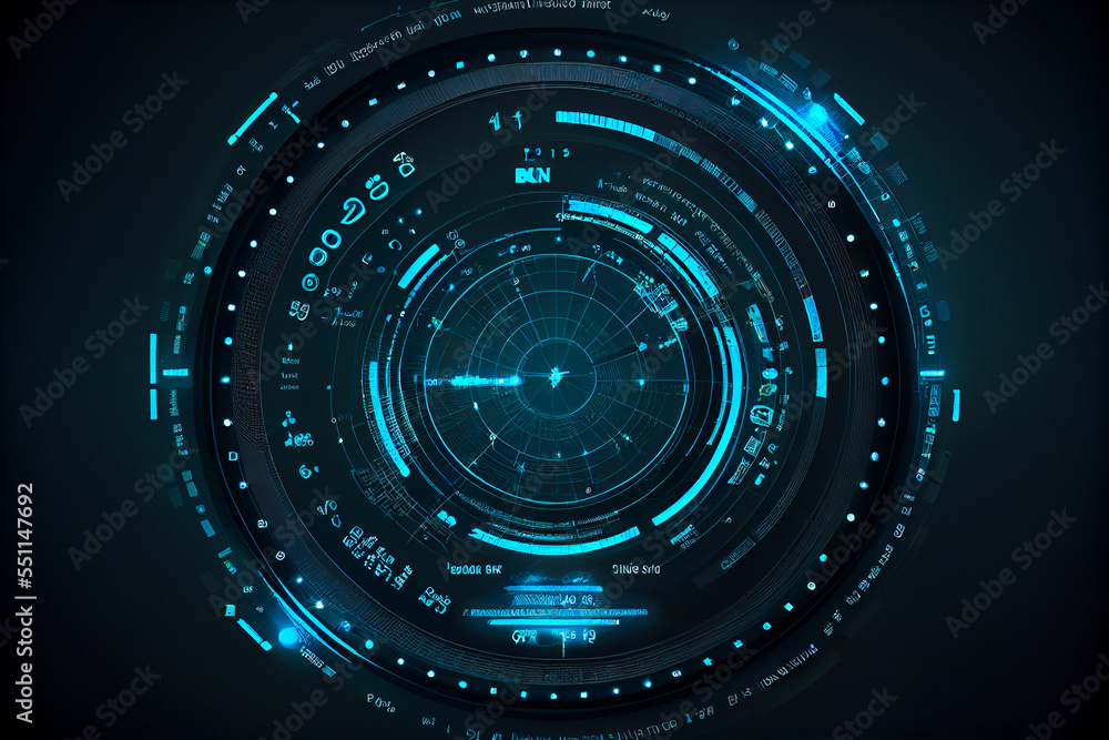 Radar, Cyberspace, Hi-tech art concept, golbal, security, illustration Radar, Cyberspace, Hi-tech art concept, golbal, security, illustration