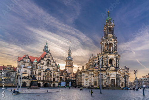 Dresden Cathedral, or the Cathedral of the Holy Trinity, Dresden, previously the Catholic Church of the Royal Court of Saxony, called in German Katholische Hofki photo
