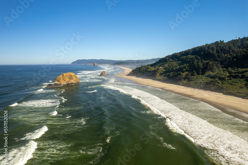 aerial view of the coast 