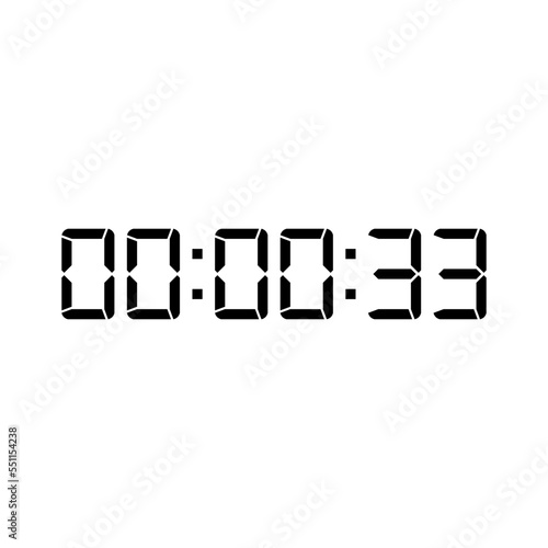 Digital clock icon vector design illustration.